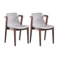 Home Walnut Wood Dining Chair Contemporary Upholstered Arm Chair Black Walnut 2 Piece Set Clearhalo 'Dining Chairs' 'Dining Tables & Seating' 'dining_chair' 'furn' 'furn_dining_chair' 'Furniture' 'Kitchen & Dining Furniture' 7397523
