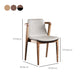 Home Walnut Wood Dining Chair Contemporary Upholstered Arm Chair Clearhalo 'Dining Chairs' 'Dining Tables & Seating' 'dining_chair' 'furn' 'furn_dining_chair' 'Furniture' 'Kitchen & Dining Furniture' 7397536