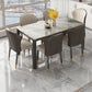Oak Solid Wood Legs Dining Table Mid-Century Rectangle Dining Table Clearhalo 'Dining Tables & Seating' 'Dining Tables' 'dining_table' 'furn' 'furn_dining_table' 'Furniture' 'Kitchen & Dining Furniture' 7397538