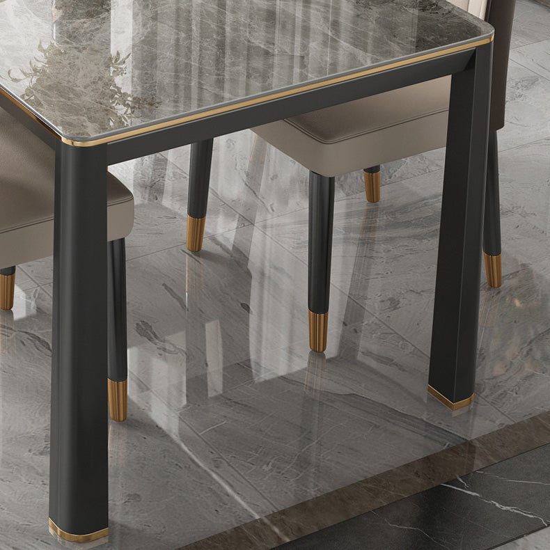 Oak Solid Wood Legs Dining Table Mid-Century Rectangle Dining Table Clearhalo 'Dining Tables & Seating' 'Dining Tables' 'dining_table' 'furn' 'furn_dining_table' 'Furniture' 'Kitchen & Dining Furniture' 7397540