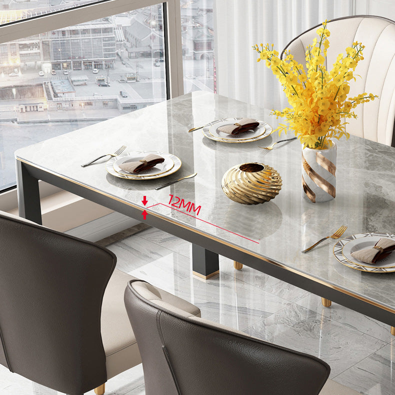 Oak Solid Wood Legs Dining Table Mid-Century Rectangle Dining Table Clearhalo 'Dining Tables & Seating' 'Dining Tables' 'dining_table' 'furn' 'furn_dining_table' 'Furniture' 'Kitchen & Dining Furniture' 7397542