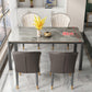 Oak Solid Wood Legs Dining Table Mid-Century Rectangle Dining Table Clearhalo 'Dining Tables & Seating' 'Dining Tables' 'dining_table' 'furn' 'furn_dining_table' 'Furniture' 'Kitchen & Dining Furniture' 7397543