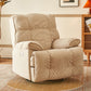 Microsuede Swiveling Recliner Chair Modern Pillow Top Arm Recliners with USB Cord Clearhalo 'Chairs & Seating' 'furn' 'furn_recliners' 'Furniture' 'Living Room Furniture' 'Recliners' 7397638