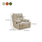 Microsuede Swiveling Recliner Chair Modern Pillow Top Arm Recliners with USB Cord Clearhalo 'Chairs & Seating' 'furn' 'furn_recliners' 'Furniture' 'Living Room Furniture' 'Recliners' 7397649