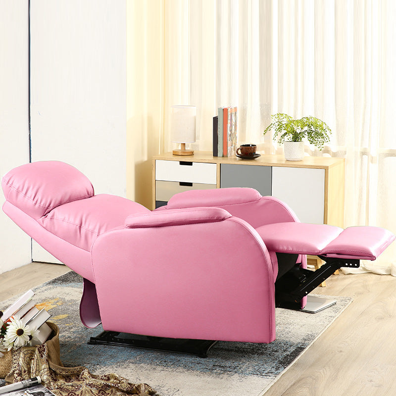 Reclinabile manuale in pelle finta reclinabile da 25,6 "con poggiatesta regolabile