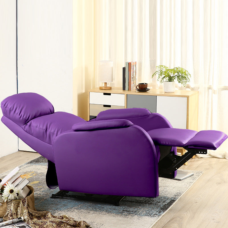 Reclinabile manuale in pelle finta reclinabile da 25,6 "con poggiatesta regolabile