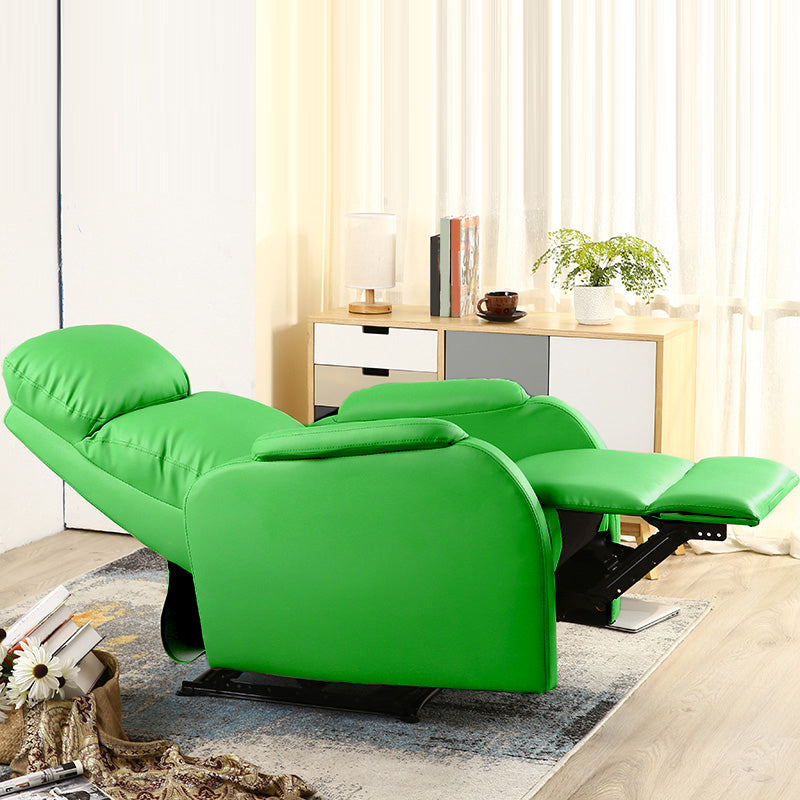 Reclinabile manuale in pelle finta reclinabile da 25,6 "con poggiatesta regolabile