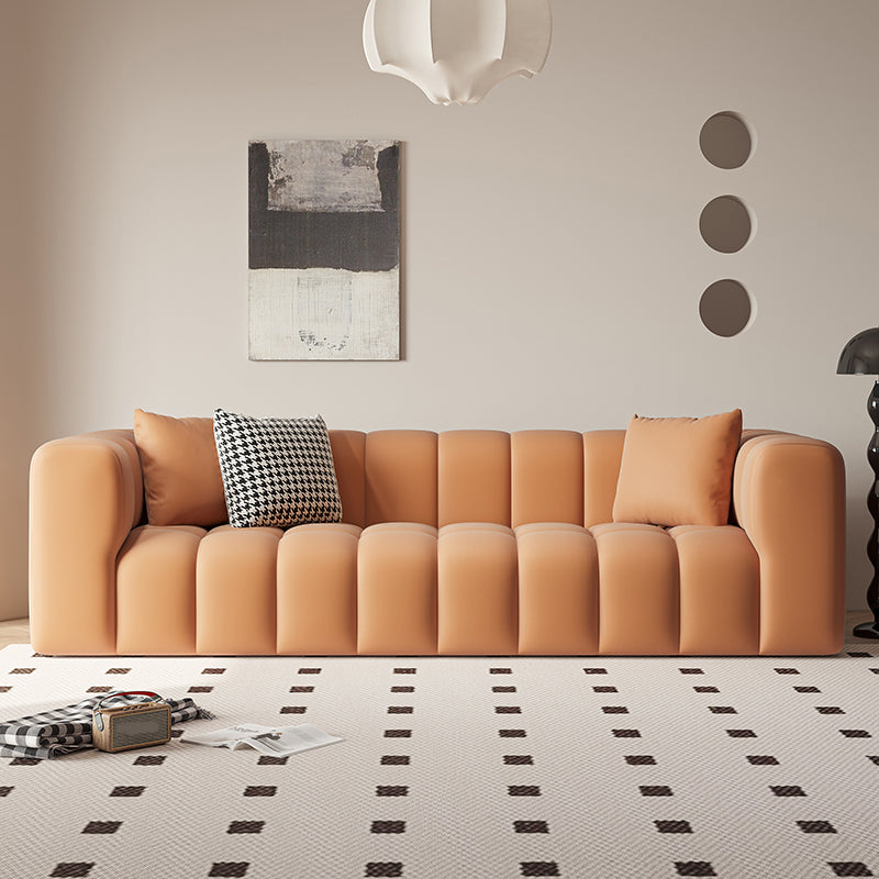 Canapé carré canapé à gratter les sièges de salon résistant aux rayures avec oreillers
