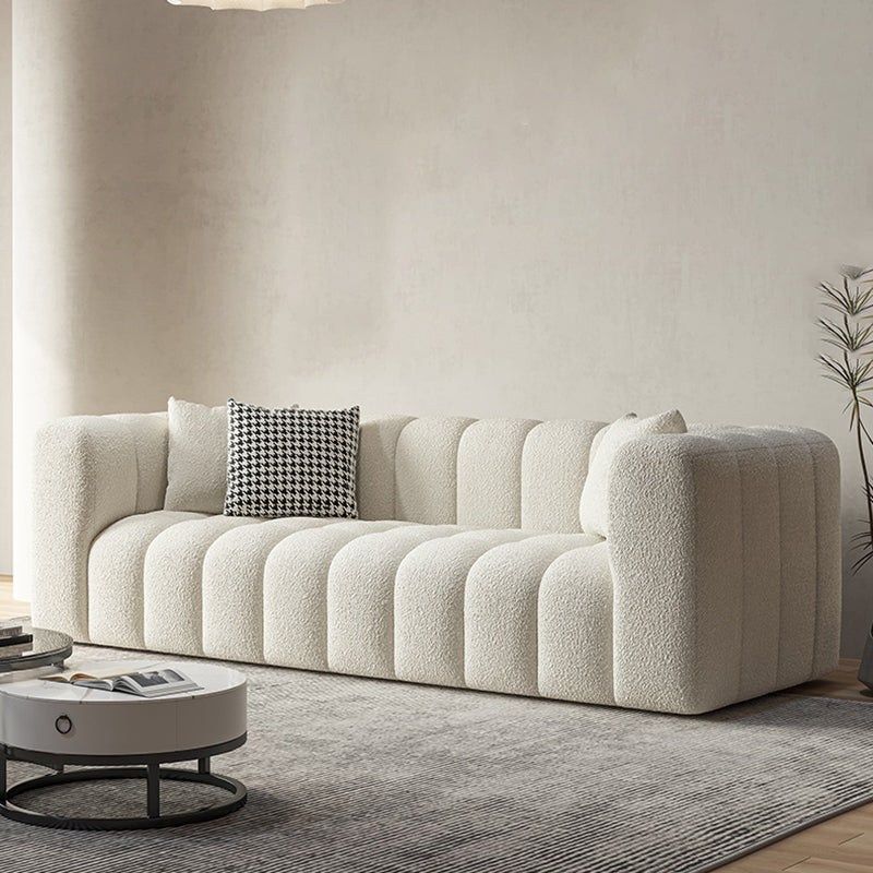 Canapé carré canapé à gratter les sièges de salon résistant aux rayures avec oreillers