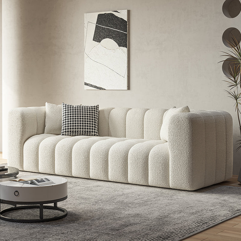 Canapé carré canapé à gratter les sièges de salon résistant aux rayures avec oreillers