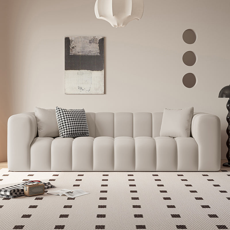 Canapé carré canapé à gratter les sièges de salon résistant aux rayures avec oreillers