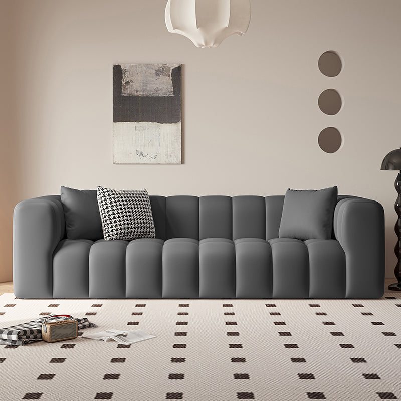 Canapé carré canapé à gratter les sièges de salon résistant aux rayures avec oreillers