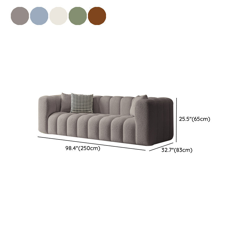 Canapé carré canapé à gratter les sièges de salon résistant aux rayures avec oreillers