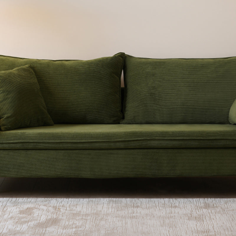 Sewn Pillow Back Sofa Scratch Resistant Living Room Seating with Arm