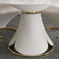Round Dining Table Set with Padded Chairs 1/5/7 Pieces White Dining Set for Home