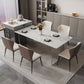 Modern Kitchen Stone Furniture 5 Pcs Standard Height Dining Room Table Set