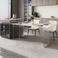 Modern Kitchen Stone Furniture 5 Pcs Standard Height Dining Room Table Set