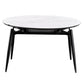 Stone Top Foldable Dining Table Set 1/2/5/7 Pieces White  Dining Set for Home