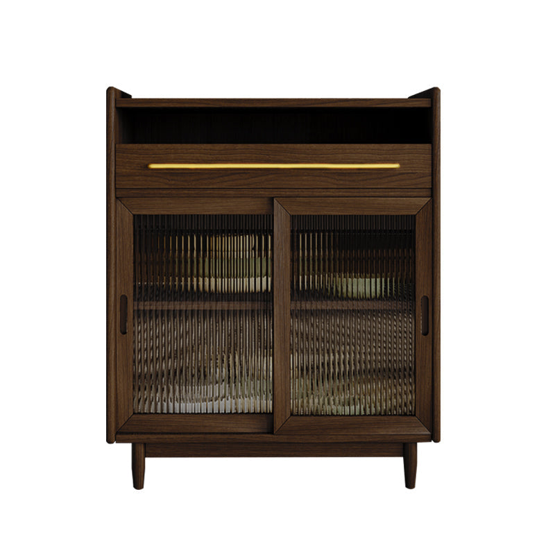 Glam Buffet Server Pine Dining Server con porte per soggiorno