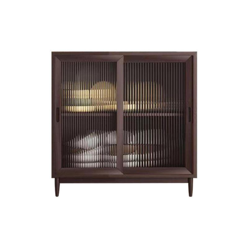 Glam Buffet Server Pine Dining Server con porte per soggiorno