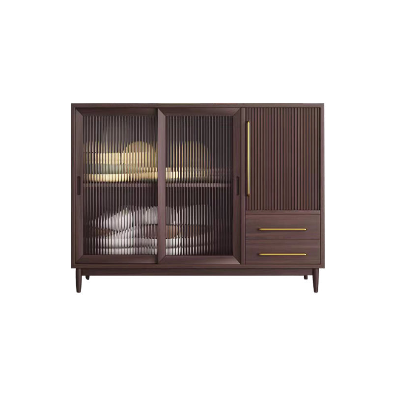 Glam Buffet Server Pine Dining Server con porte per soggiorno