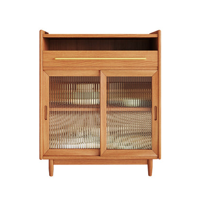 Glam Buffet Server Pine Dining Server con porte per soggiorno