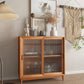 Glam Buffet Server Pine Dining Server con porte per soggiorno