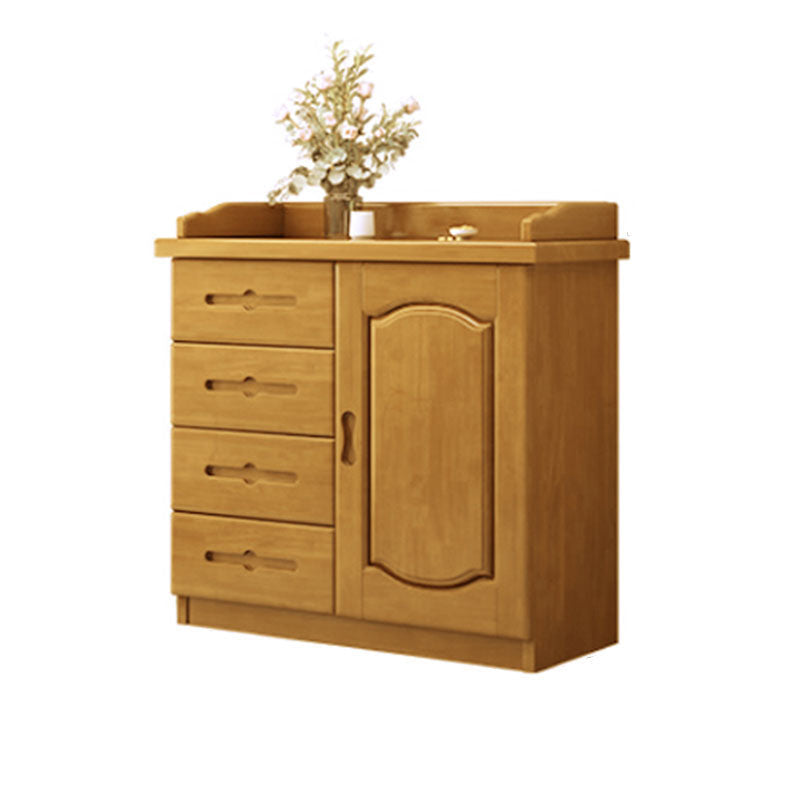 Modern Sideboard Buffet Stand Cabinets Included Sideboard with 1/2/3 Doors for Dining Room 35"L x 16"W x 31"H Natural Clearhalo 'buffet_sideboard' 'Buffets & Sideboards' 'furn' 'furn_buffet_sideboard' 'Furniture' 'Kitchen & Dining Furniture' 7398422