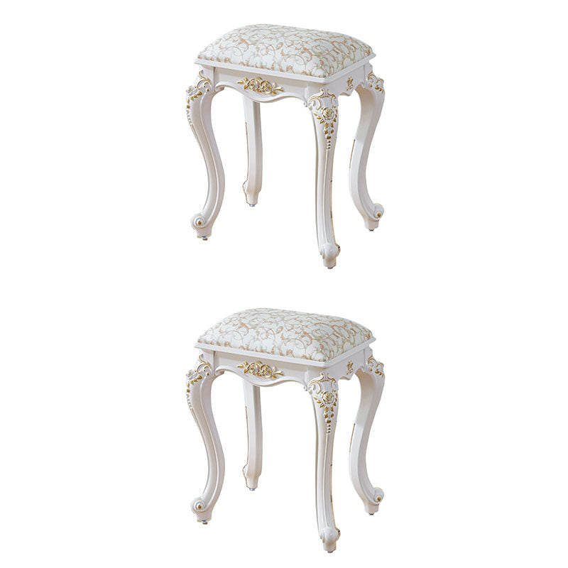 Glam Pouf Ottoman Faux Leather Solid Color Water Resistant Carving Rectangle Pouf Yellow 2 Piece Set Gold Clearhalo 'furn' 'furn_ottomans_poufs' 'Furniture' 'Living Room Furniture' 'Ottomans & Poufs' 'ottomans_poufs' 7398679