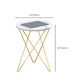 Frame Glam Cocktail Table Stone Round Nesting Coffee Table Set Clearhalo 'Coffee & Accent Tables' 'Coffee Tables' 'coffee_tables' 'furn' 'furn_coffee_tables' 'Furniture' 'Living Room Furniture' 7398720