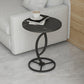 Minimalism Slate and Metal Single Coffee Table Frame Round Glam Coffee Table Figurine Black Black Clearhalo 'Coffee & Accent Tables' 'Coffee Tables' 'coffee_tables' 'furn' 'furn_coffee_tables' 'Furniture' 'Living Room Furniture' 7398733
