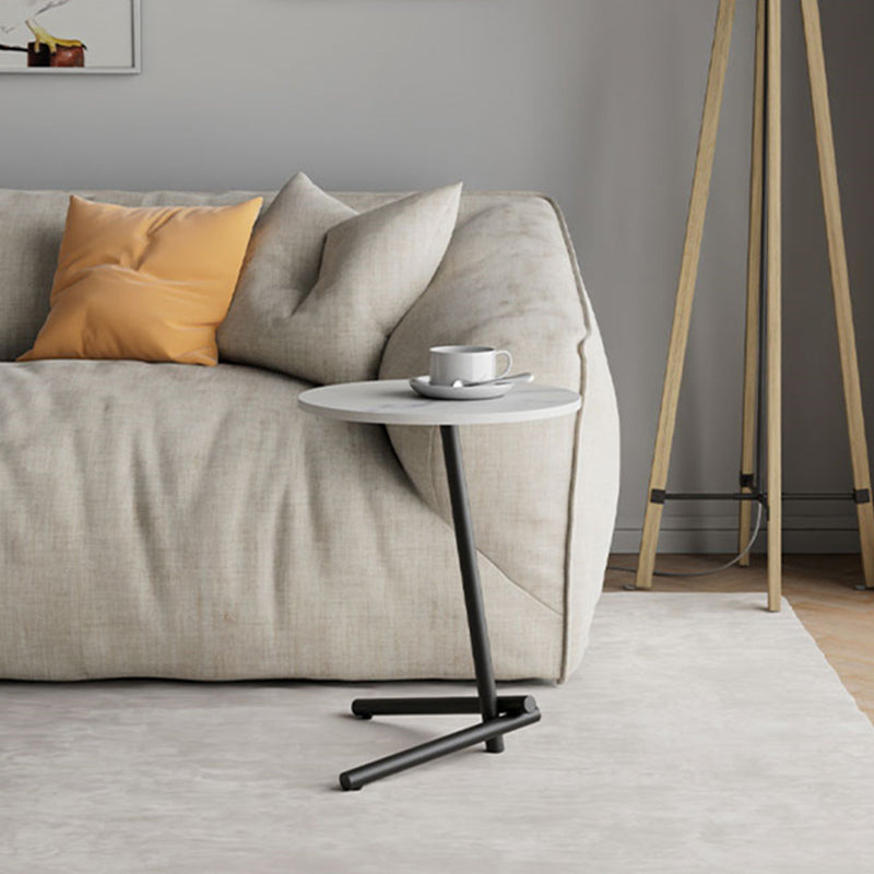 Minimalism Slate and Metal Single Coffee Table Frame Round Glam Coffee Table Clearhalo 'Coffee & Accent Tables' 'Coffee Tables' 'coffee_tables' 'furn' 'furn_coffee_tables' 'Furniture' 'Living Room Furniture' 7398738