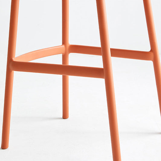 Low Back Indoor Counter Chair Contemporary Acrylic Bar Stools