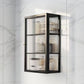 Contemporary Curio Cabinet Wall Mounted Metal Buffet Cabinet for Dining Room