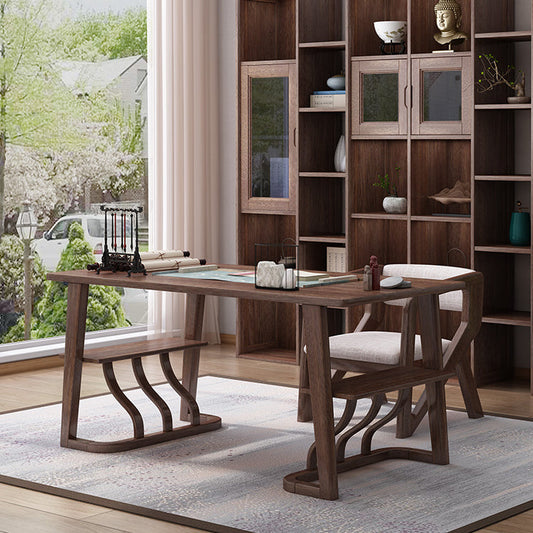 Bureau de bureau massif de style moderne Maison de la base de la base de traîne