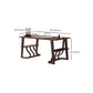 Modern Style Solid Wood Office Desk Sled Base Home Brown Writing Desk