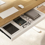 Bureau de câblage de levage électrique moderne bureau de bureau de base en forme de T avec tiroir