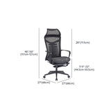 Modern Swivel Chair Adjustable Seat Height Chair with Breathable Back Clearhalo 'furn' 'furn_office_chair' 'Furniture' 'Office Chairs' 'Office Furniture' 'office_chair' 7399812