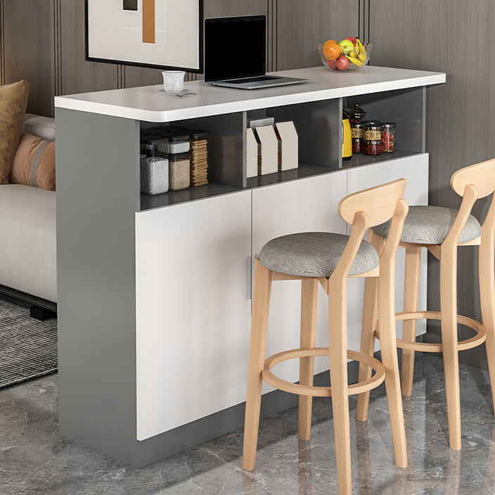 Rechteckiger Bartisch aus Holz, Esstisch für Küche und Wohnzimmer
