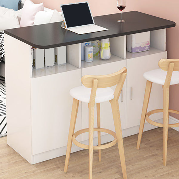 Rechteckiger Bartisch aus Holz, Esstisch für Küche und Wohnzimmer