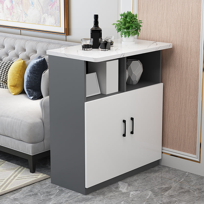 Rechteckiger Bartisch aus Holz, Esstisch für Küche und Wohnzimmer