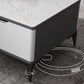4 Legs Cocktail Table Rectangle Stone Single Coffee Table with Drawer Clearhalo 'Coffee & Accent Tables' 'Coffee Tables' 'coffee_tables' 'furn' 'furn_coffee_tables' 'Furniture' 'Living Room Furniture' 7400365