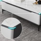 4 Legs Cocktail Table Rectangle Stone Single Coffee Table with Drawer Clearhalo 'Coffee & Accent Tables' 'Coffee Tables' 'coffee_tables' 'furn' 'furn_coffee_tables' 'Furniture' 'Living Room Furniture' 7400366