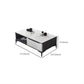 4 Legs Cocktail Table Rectangle Stone Single Coffee Table with Drawer Clearhalo 'Coffee & Accent Tables' 'Coffee Tables' 'coffee_tables' 'furn' 'furn_coffee_tables' 'Furniture' 'Living Room Furniture' 7400367