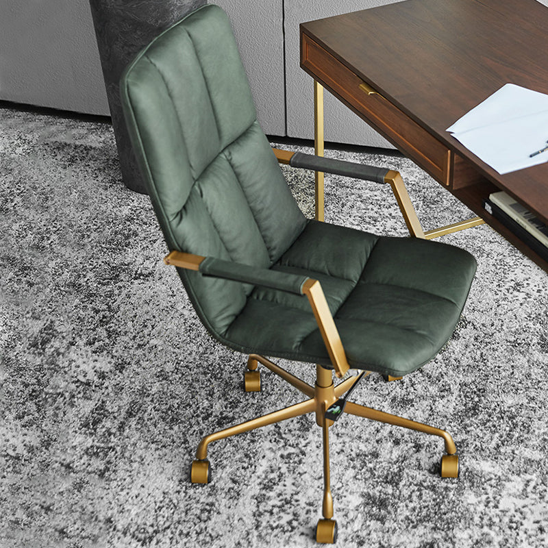 Modernismo Armas fijas Silla de oficina Mecanismo de inclinación Silla de escritorio con ruedas para el hogar