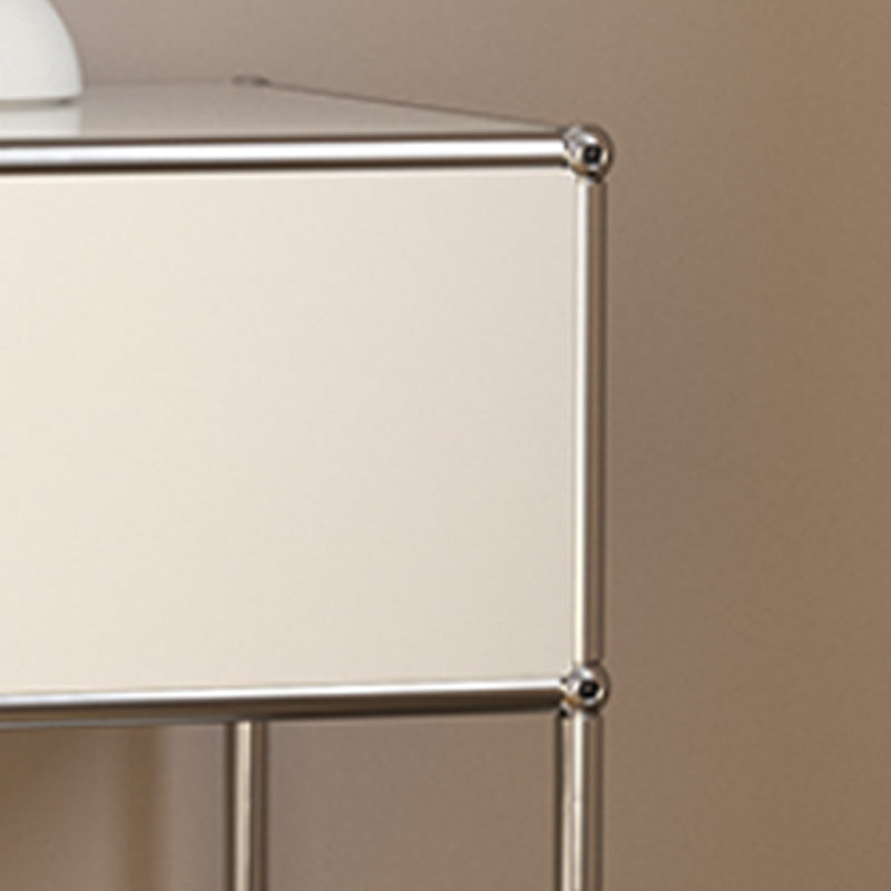 Tablette de chevet de lit en métal avec tiroir contemporain avec tiroir