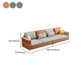 35.43 "Sofá de cuero sintético seccional de alto contenido con cojines de almohada