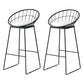 Modern Bar Table Set 1/2/3 Pcs Faux Marble Rectangular Bar Set for Indoor