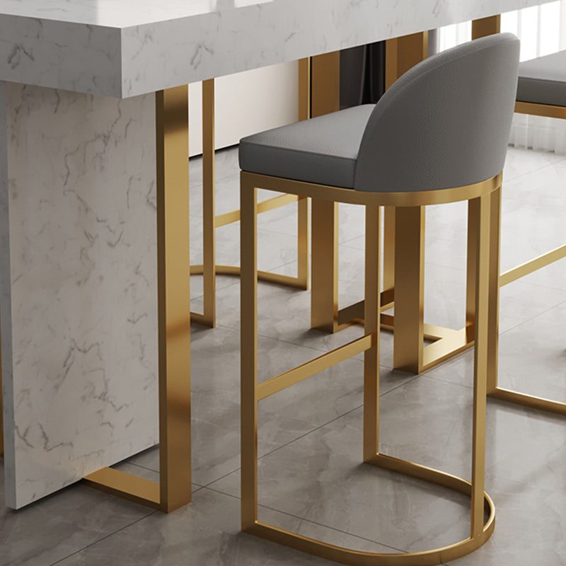 Modern Bar Table Set 1/2/5 Pcs Faux Marble Rectangular Bar Set for Indoor Clearhalo 'Bar Furniture' 'furn' 'furn_home_bar_bar_sets' 'Furniture' 'Home Bars & Bar Sets' 'home_bar_bar_sets' 'Kitchen & Dining Furniture' 7401100