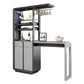 Modern Rectangle Wood Counter Table 2/3 Pieces Bar Table Set with Lockers for Living Room Clearhalo 'Bar Furniture' 'furn' 'furn_home_bar_bar_sets' 'Furniture' 'Home Bars & Bar Sets' 'home_bar_bar_sets' 'Kitchen & Dining Furniture' 7401114